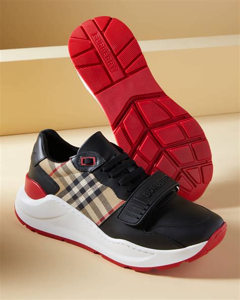 burberry ramsey sneakers|ramsey check low top sneakers.